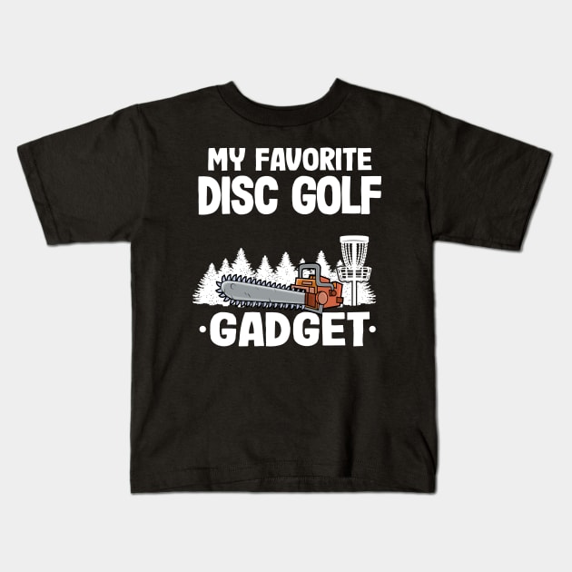 My Favorite Disc Golf Gadget Funny Disc Golf Kids T-Shirt by Kuehni
